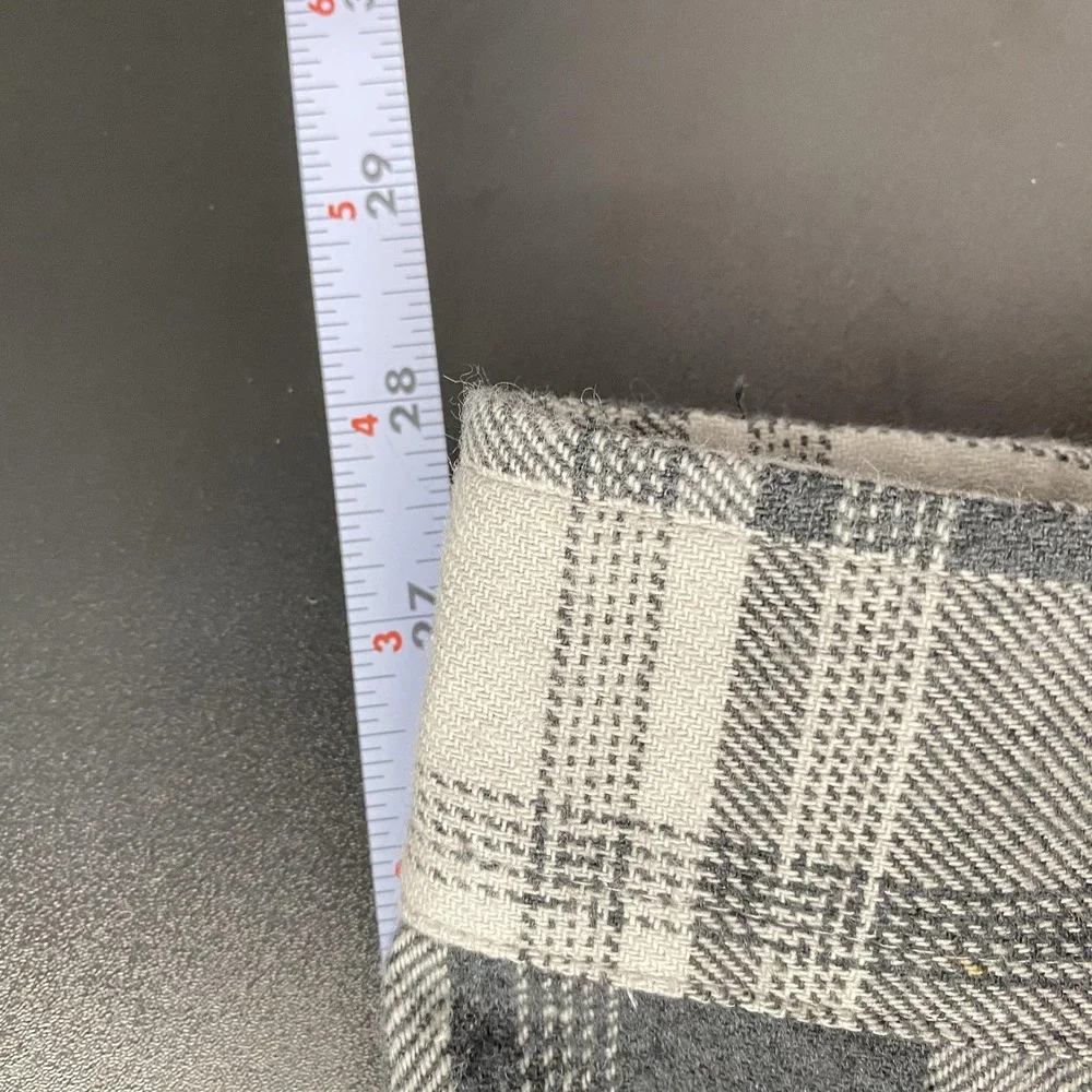NWT Eddie Bauer Shirt Mens 2XL Gray Plaid Supersoft Stretch Flannel Button Front